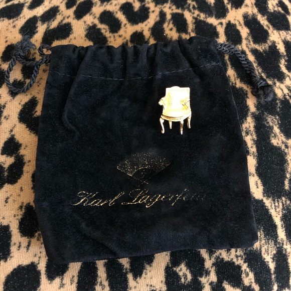 Karl Lagerfeld Louis XIV Chair Tie Pin - Picture 4 of 4
